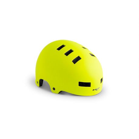 Se MET Helmet Urban Zone Safety Yellow/Matt- Cykelhjelm hos eCykelhjelm.dk