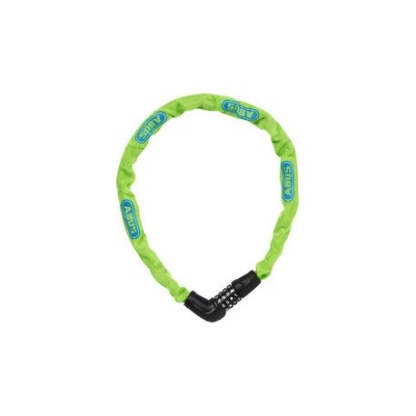 Cykelhjelm Abus Steel-O-Chain™ 5805C/75 lime, forsikringsgodkendt kædelås - 75 cm