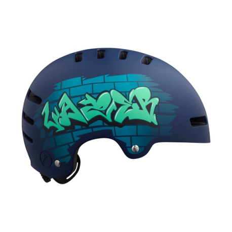 Billede af Lazer Helmet One+ CE-CPSC Matte Blue Graffiti S +GR