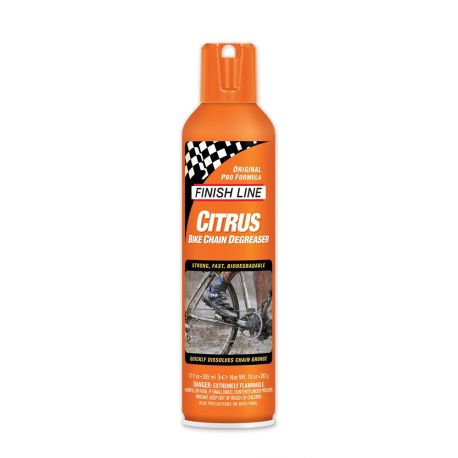 Cykelhjelm Finish line Citrus Degreaser spray til gear - 355 ml