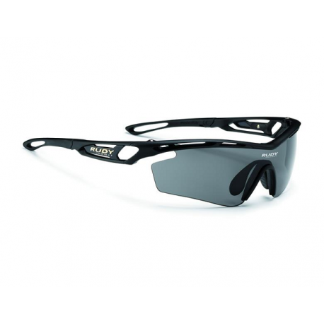 9: Rudy Project Tralyx - Løbe- og cykelbrille - Smoke black linser - Mat sort
