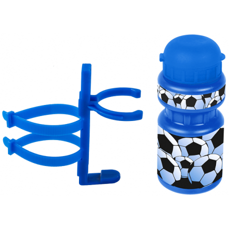 Cykelhjelm Drikkeflaske med fodbold motiv og holdere