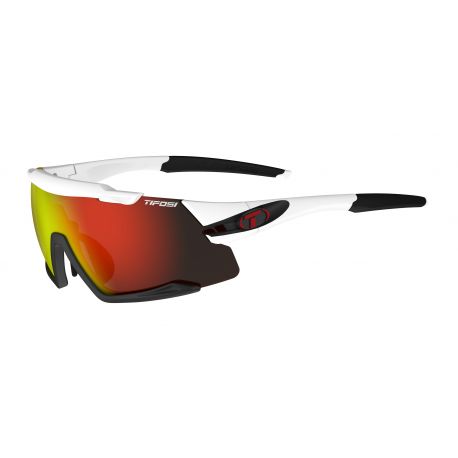 Cykelhjelm Tifosi   Aethon White/Black Clarion Red/AC Red/Clear   cykelbriller