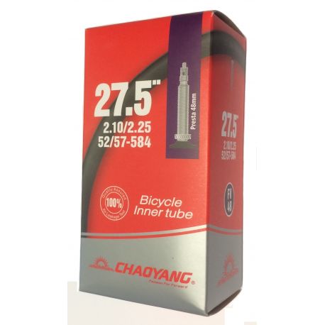 Cykelhjelm Chaoyang Slange 27.5x2.10-2.25 Presta 48mm